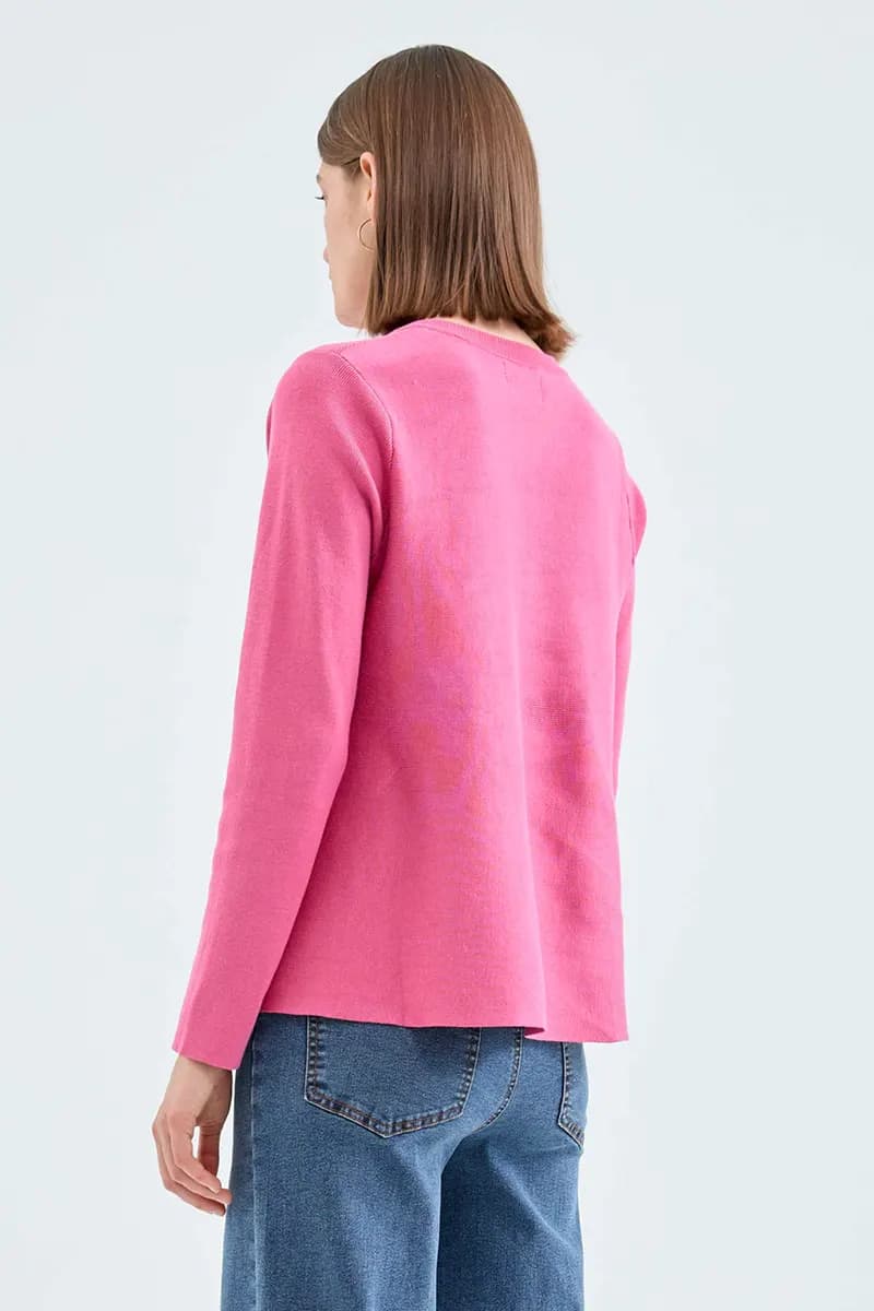 COMPANIA FANTASTICA | Cardigan svasato rosa - 2