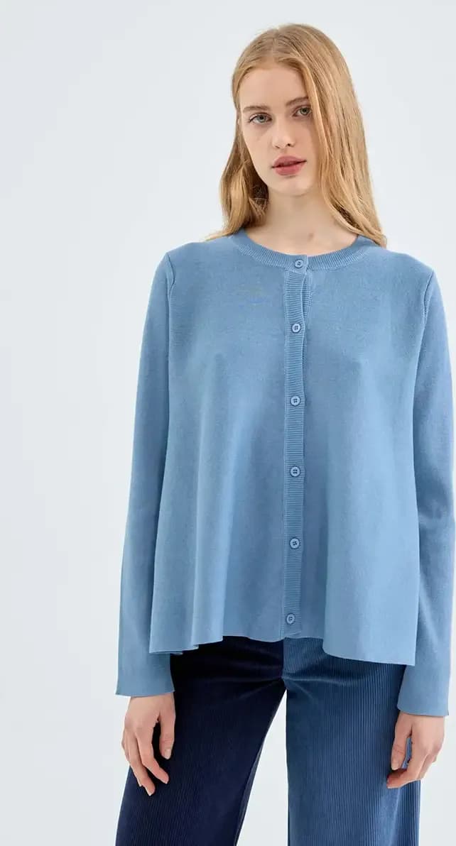 COMPANIA FANTASTICA | Cardigan svasato grigio - 2