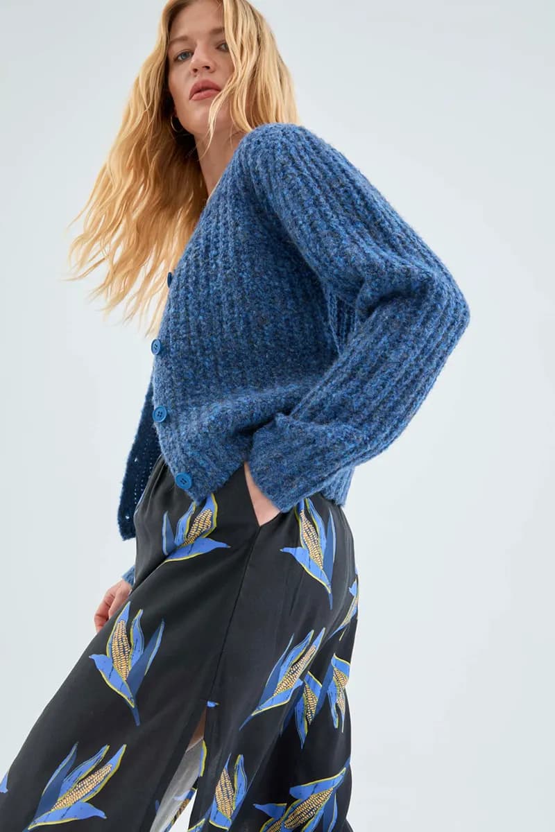 COMPANIA FANTASTICA | Cardigan in maglia spessa blu - 5