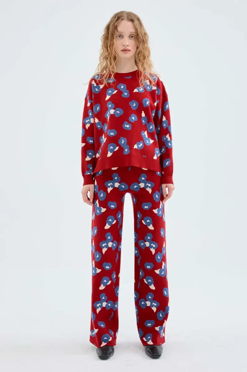 COMPANIA FANTASTICA | Maglia in filo con stampa fiori - 3