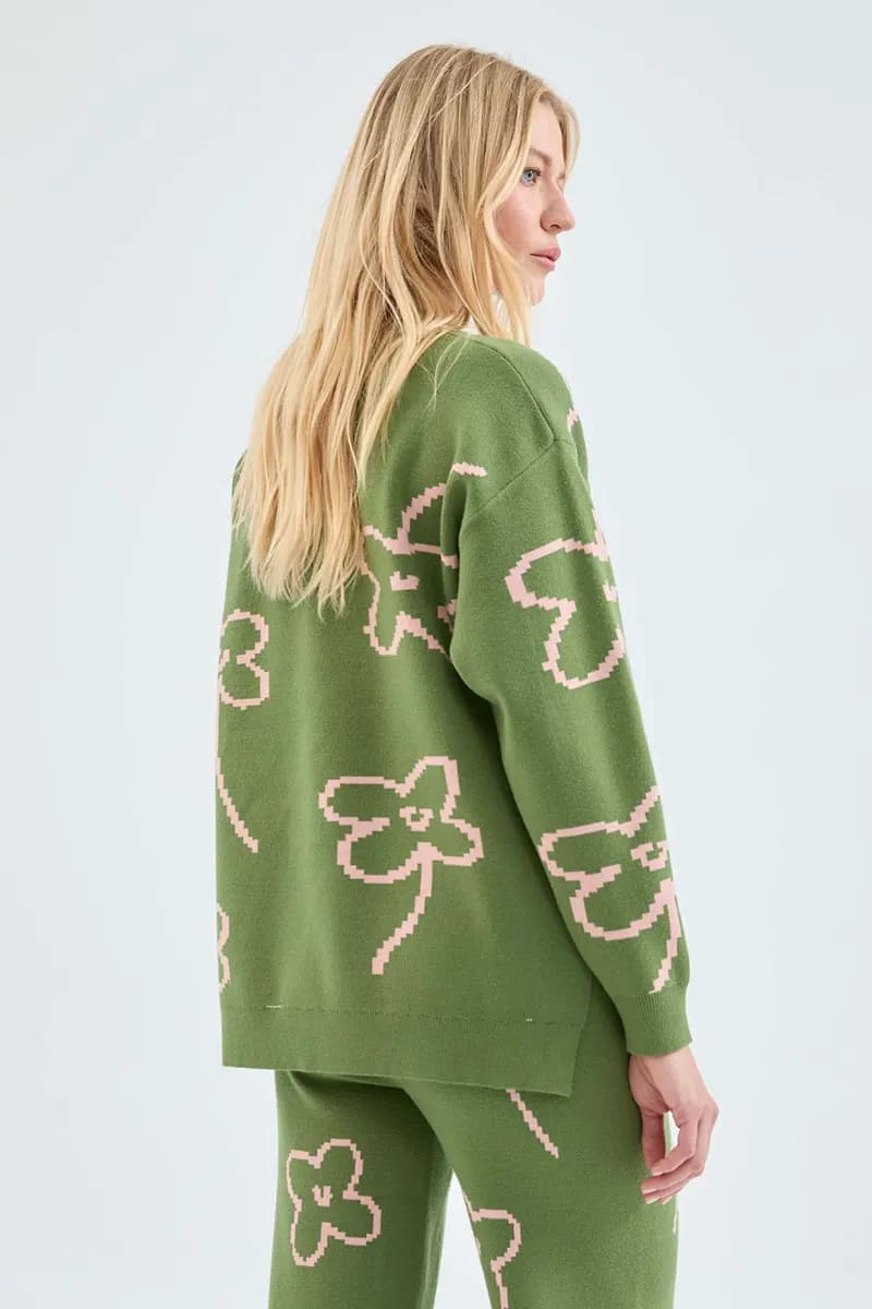 COMPANIA FANTASTICA | Maglia morbida con stampa fiori - 2