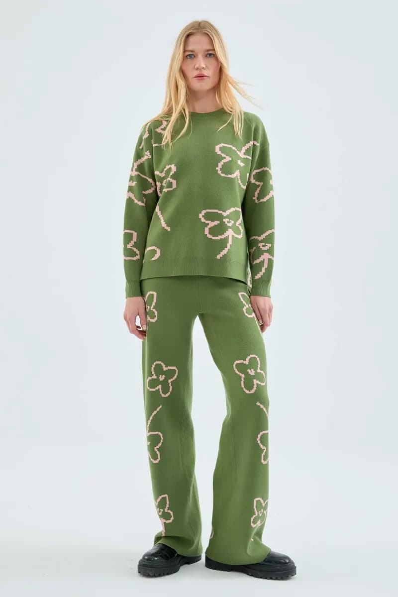 COMPANIA FANTASTICA | Maglia morbida con stampa fiori - 4