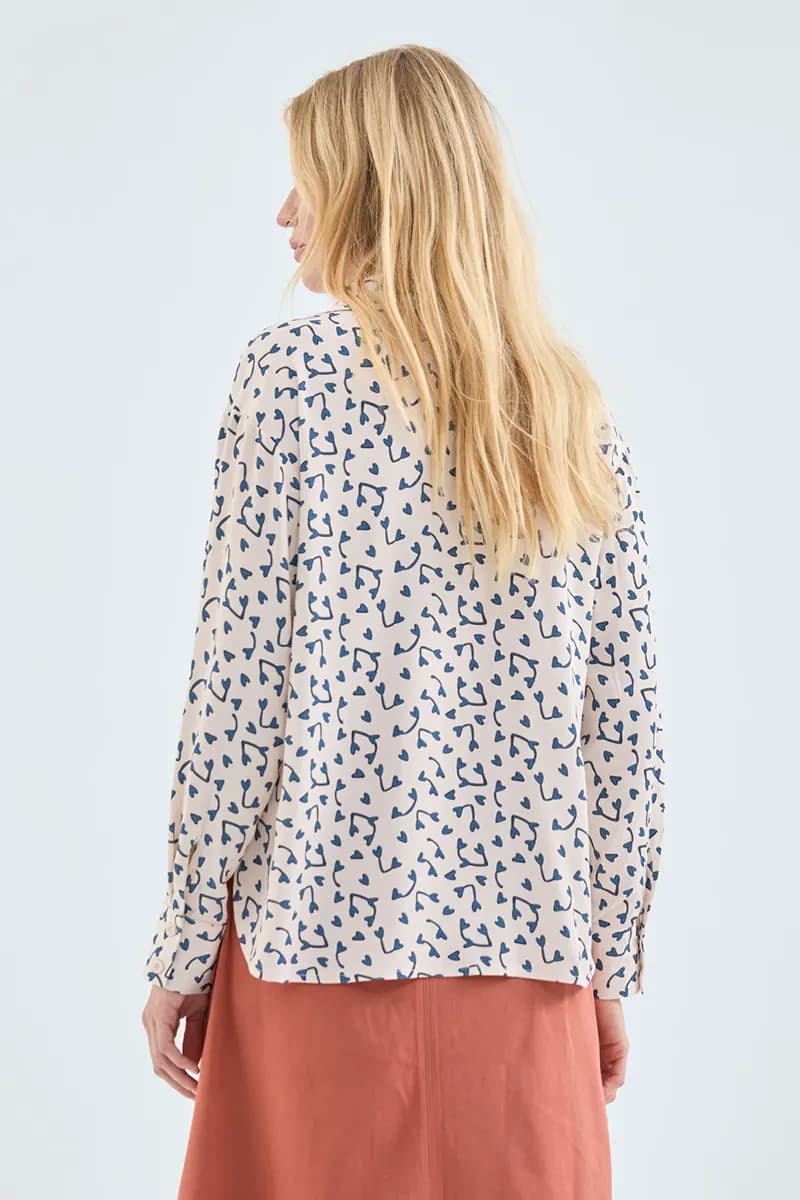 COMPANIA FANTASTICA | Camicia maniche lunghe stampa cuori - 2