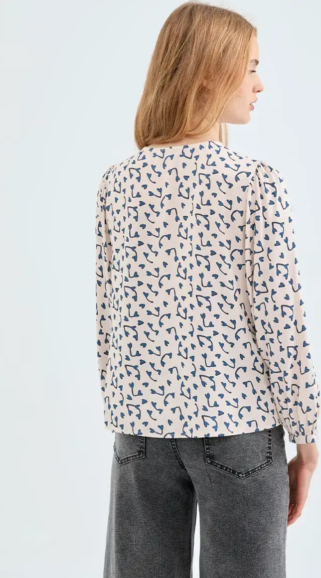 COMPANIA FANTASTICA | Blusa stampa cuori - 2