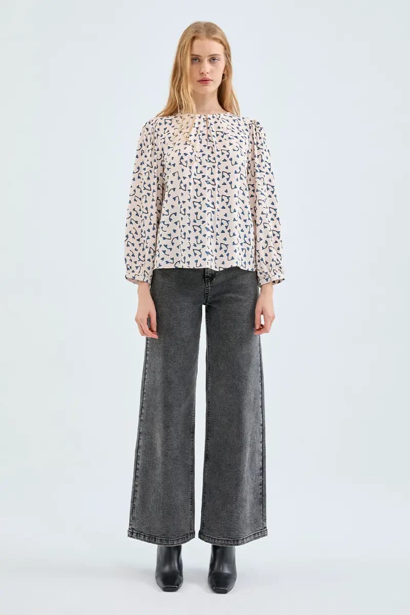 COMPANIA FANTASTICA | Blusa stampa cuori - 3