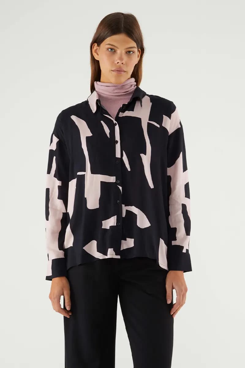 COMPANIA FANTASTICA | Camicia stampa astratta - 4