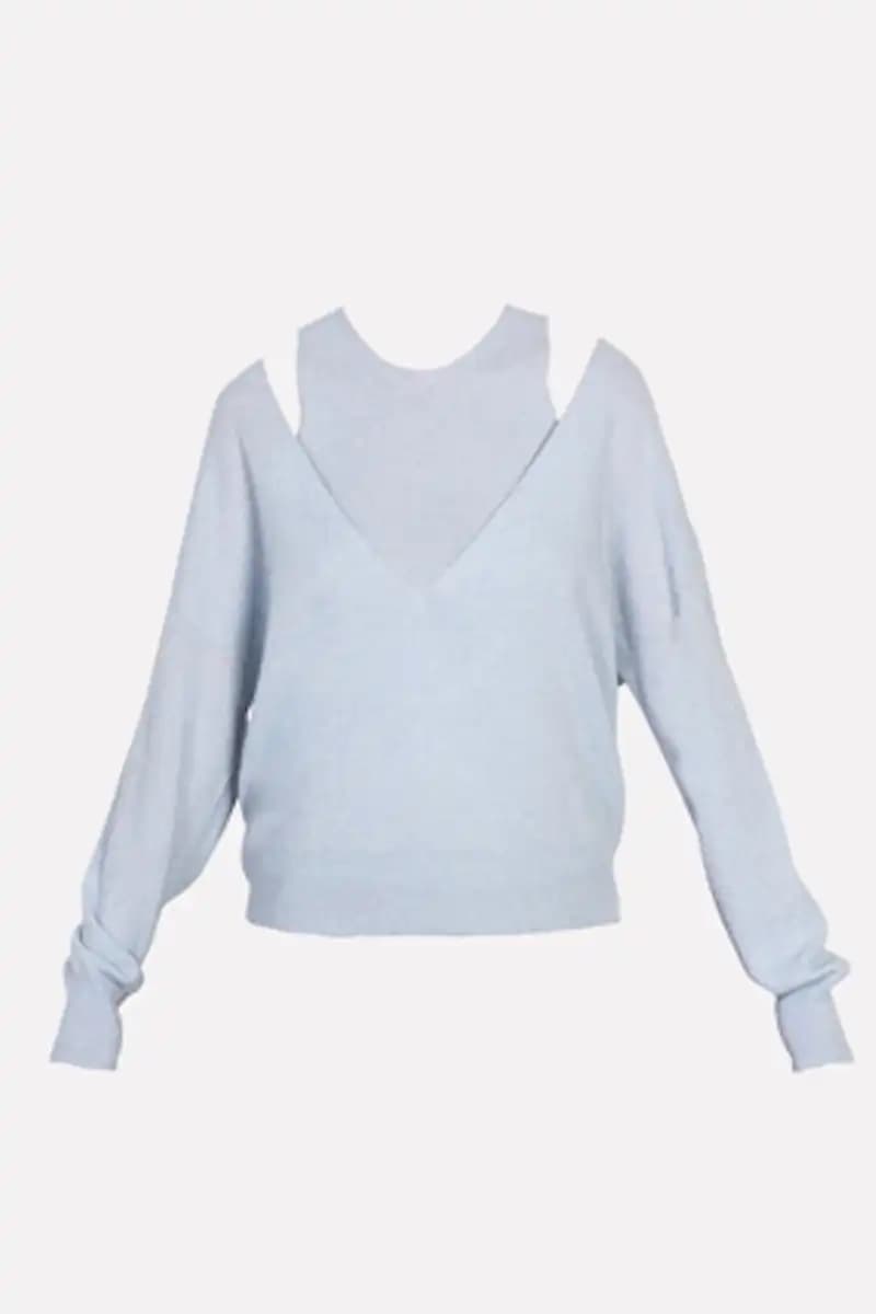SISTE'S | Twin set smanicato con maglia scollo V - 2