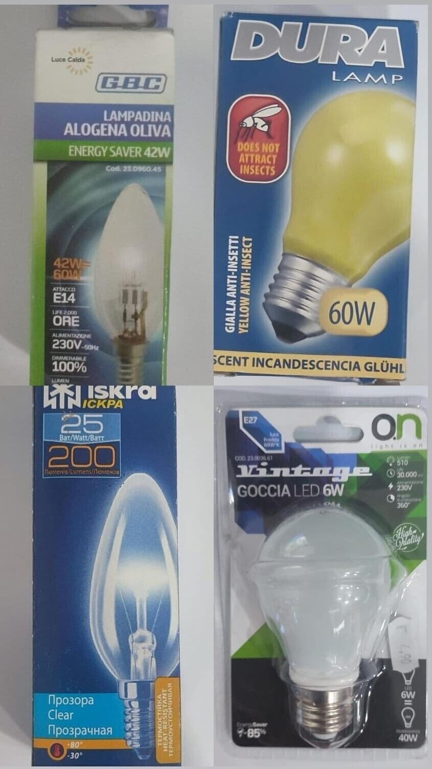 Stock lampadine di vario genere e formato 202 pezzi - 3