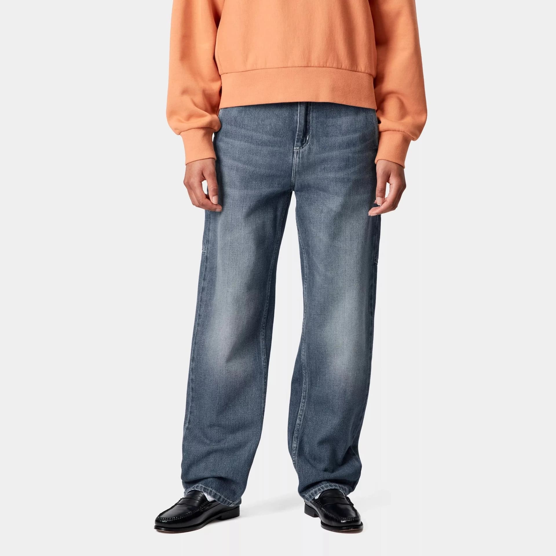 Pantalone W Pierce Pant Blue Dk Uesd Wash - 3