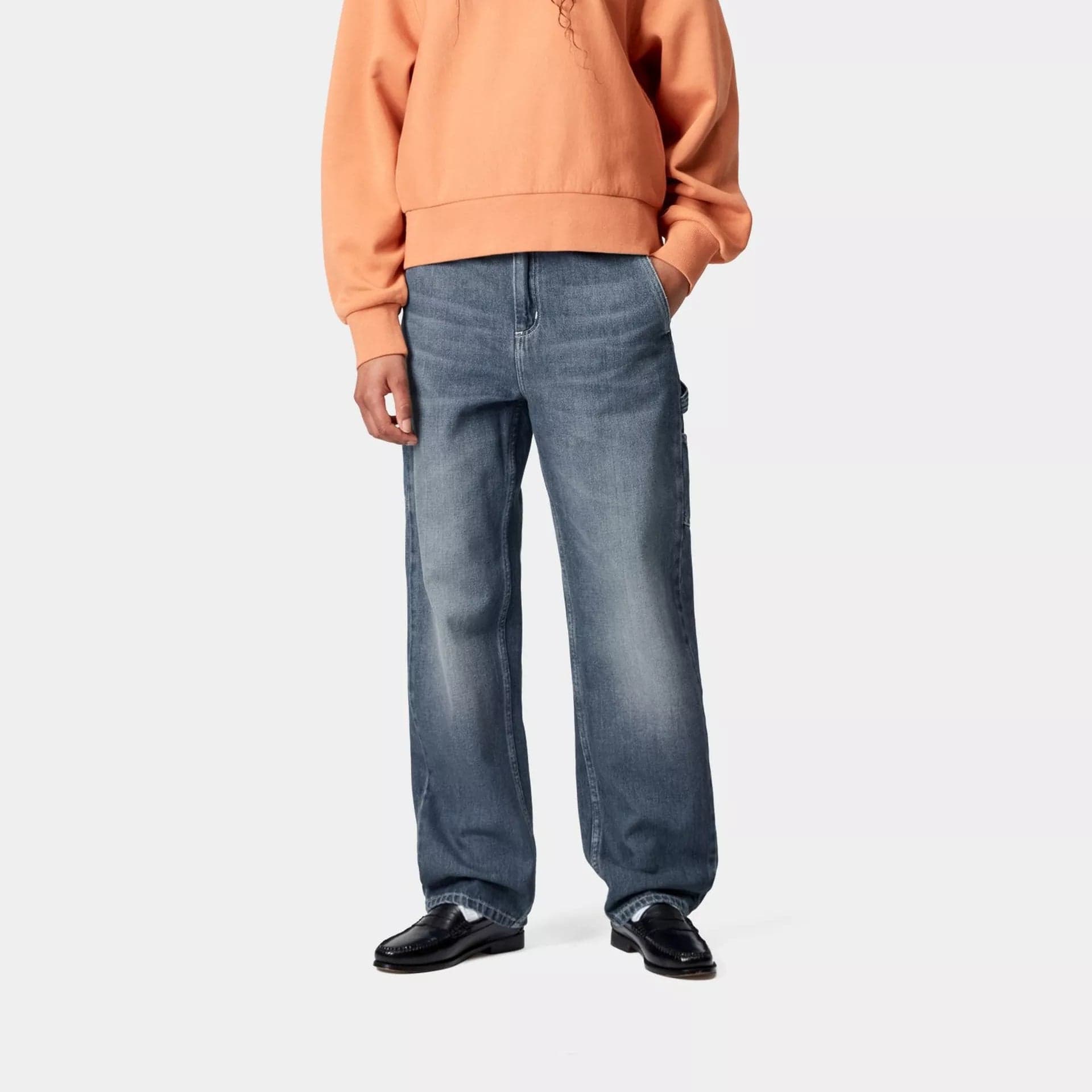 Pantalone W Pierce Pant Blue Dk Uesd Wash - 5
