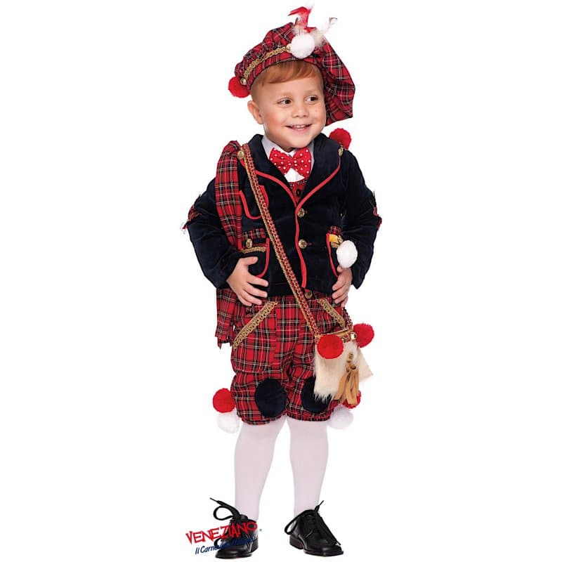 Costume carnevale scozzese 0-3 anni - veneziano 50672 - 3