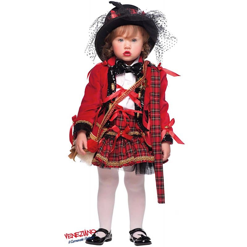 Costume carnevale scozzese 0-3 anni - veneziano 50680 - 3