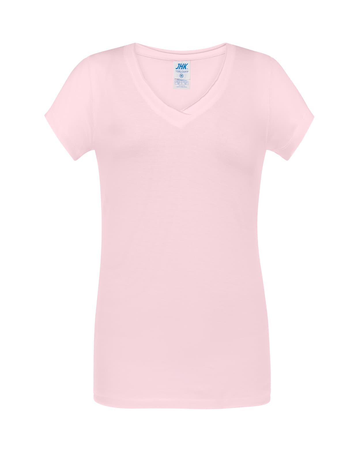 Maglia mezza manica donna scollo V 100% cotone - TSRLCMFP - 16