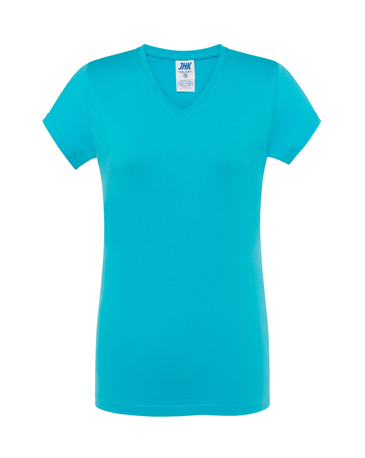 Maglia mezza manica donna scollo V 100% cotone - TSRLCMFP - 18