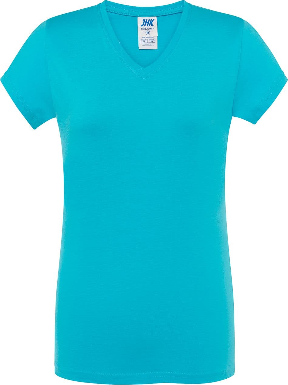 Maglia mezza manica donna scollo V 100% cotone - TSRLCMFP - 3