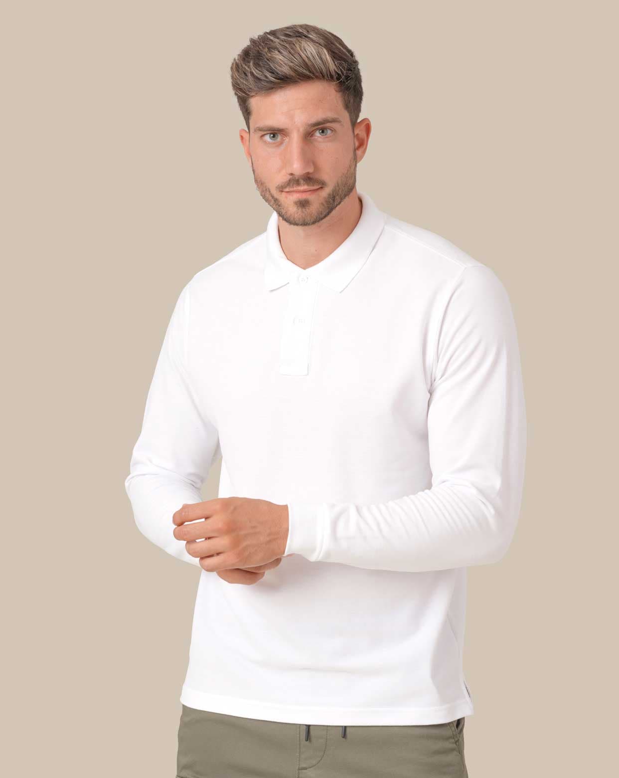 Polo uomo manica lunga regular man calibrato 100% cotone – PORA210LS - 1