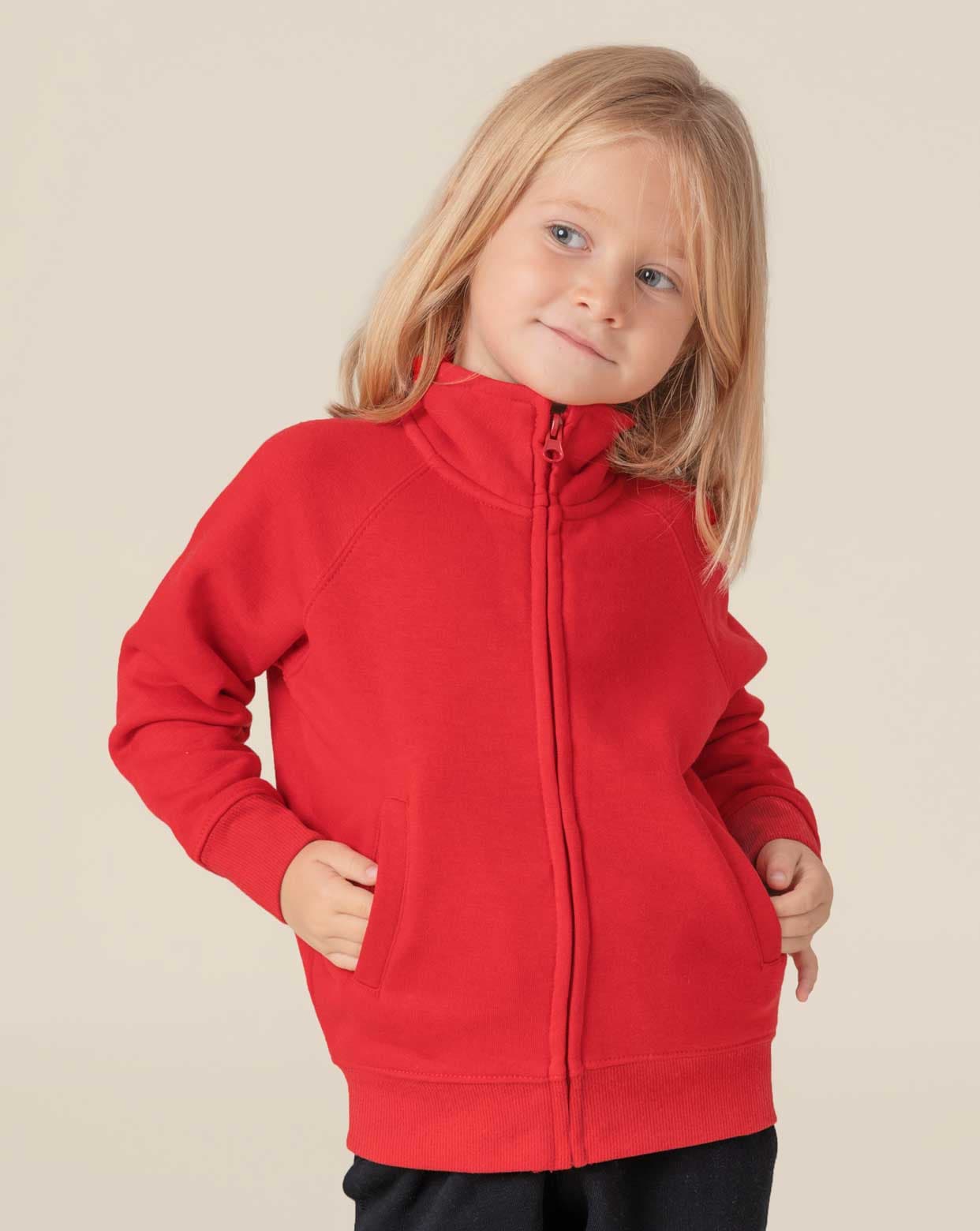 Felpa giacca unisex con zip intera manica lunga - SWRKFUZIP - 1