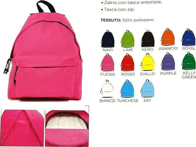Zainetto unisex basico in tessuto resistente - ZANYEAST - 6