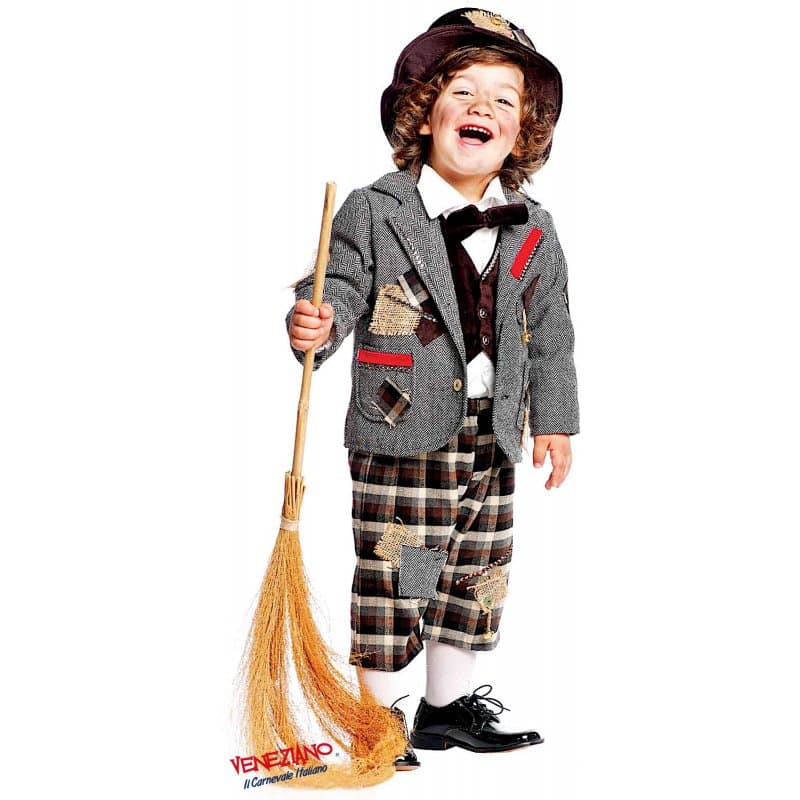 Costume carnevale spazzacamino 0-3 anni - veneziano 50561 - 3