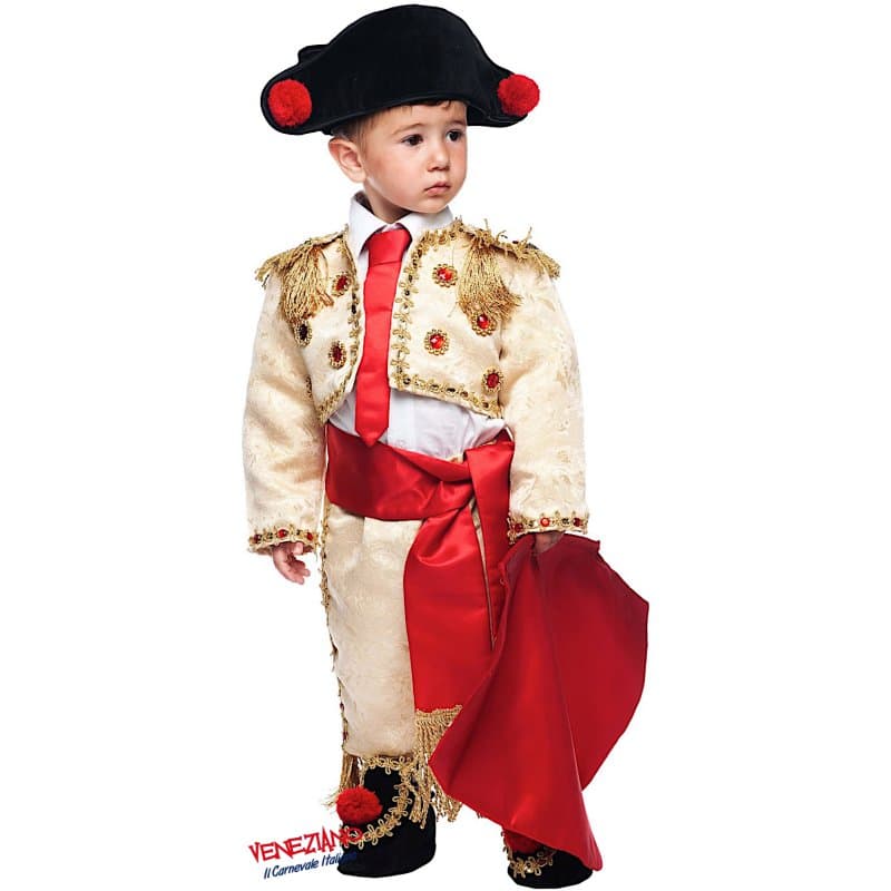 Costume carnevale torero manolete 0-3 anni - veneziano 50710 - 3