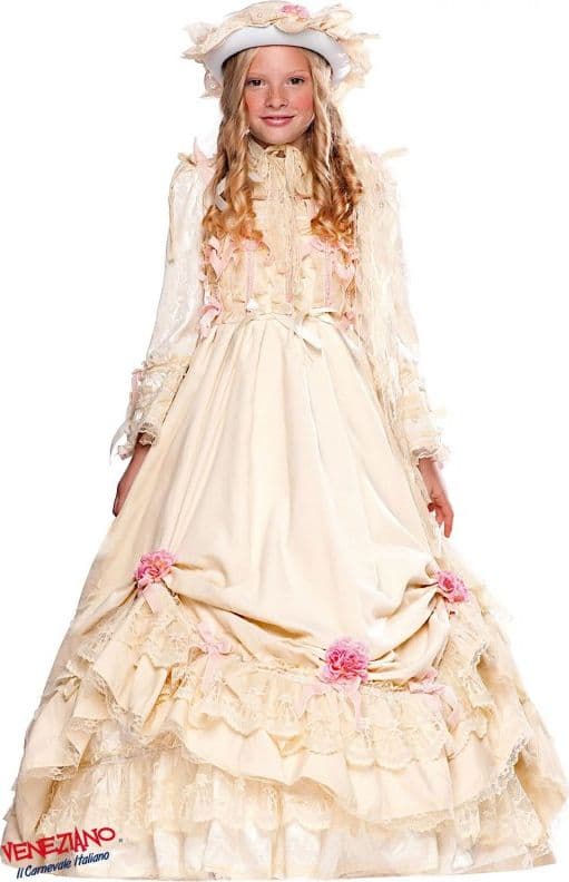 Costume carnevale angelica il gattopardo 4-6 anni - veneziano 50751 - 3