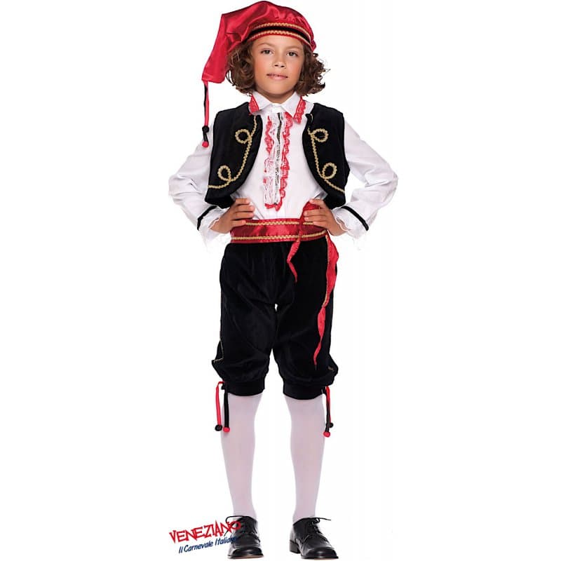 Costume carnevale ballerino folkloristico 4-6 anni- veneziano 53164 - 3
