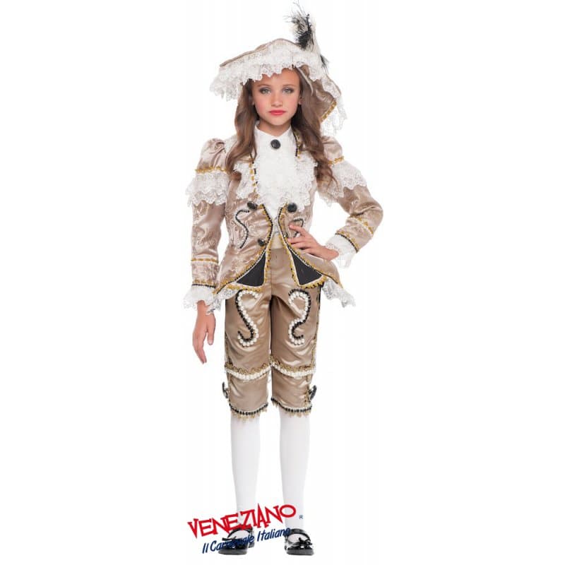 Costume carnevale bucaniera 4-6 anni - veneziano 50567 - 3