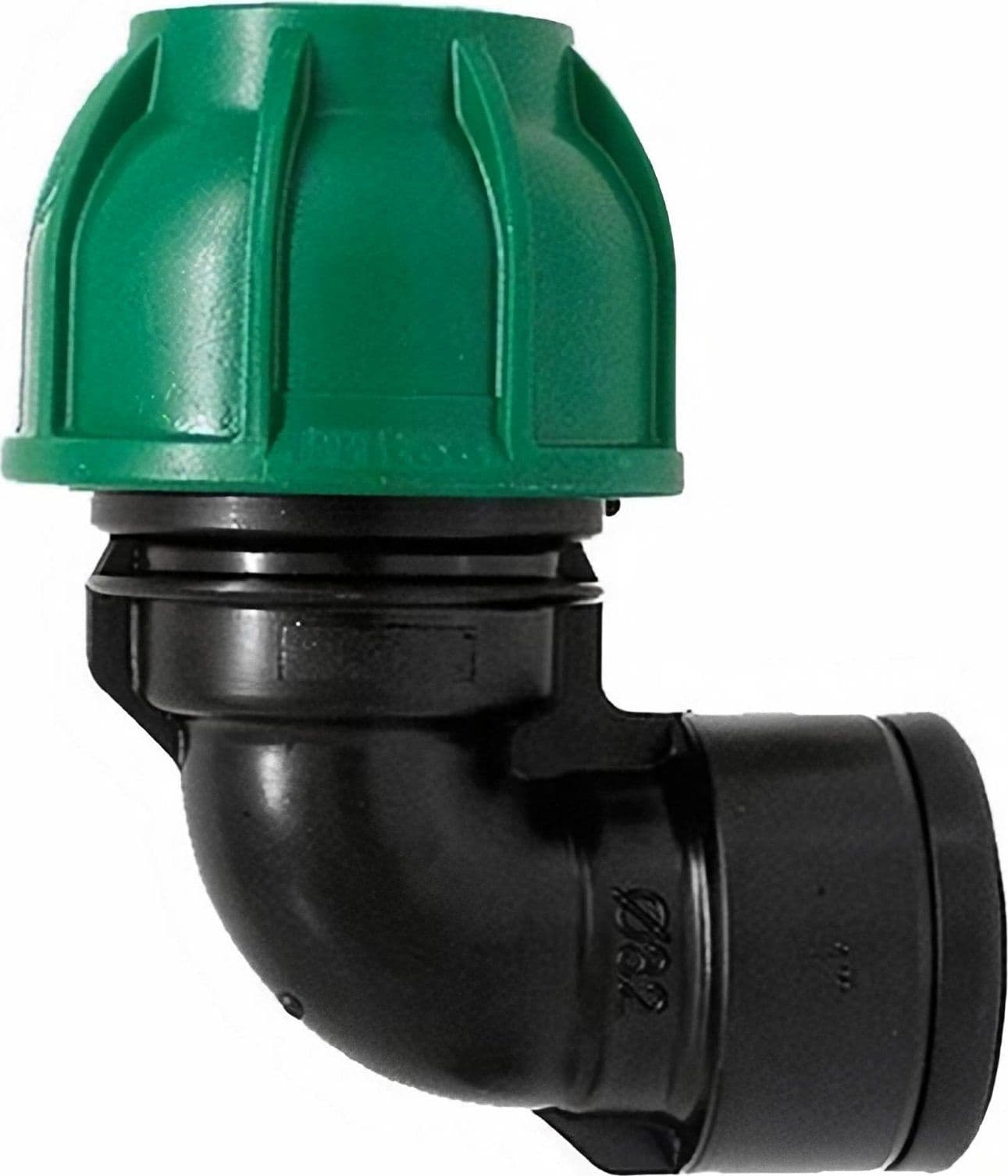 Gomito a 90° con derivazione femmina in polipropilene per irrigazione e giardinaggio PN 10 Bar - 3