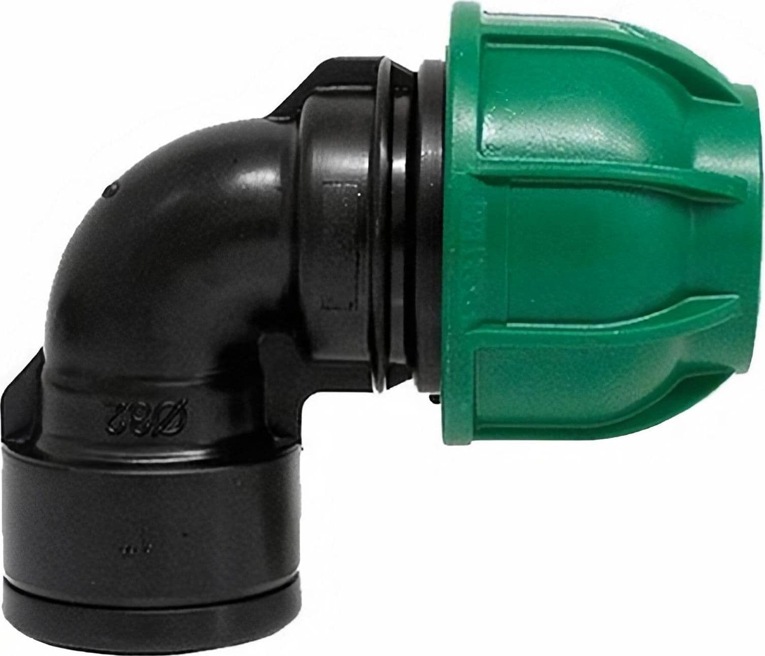 Gomito a 90° con derivazione femmina in polipropilene per irrigazione e giardinaggio PN 10 Bar - 2