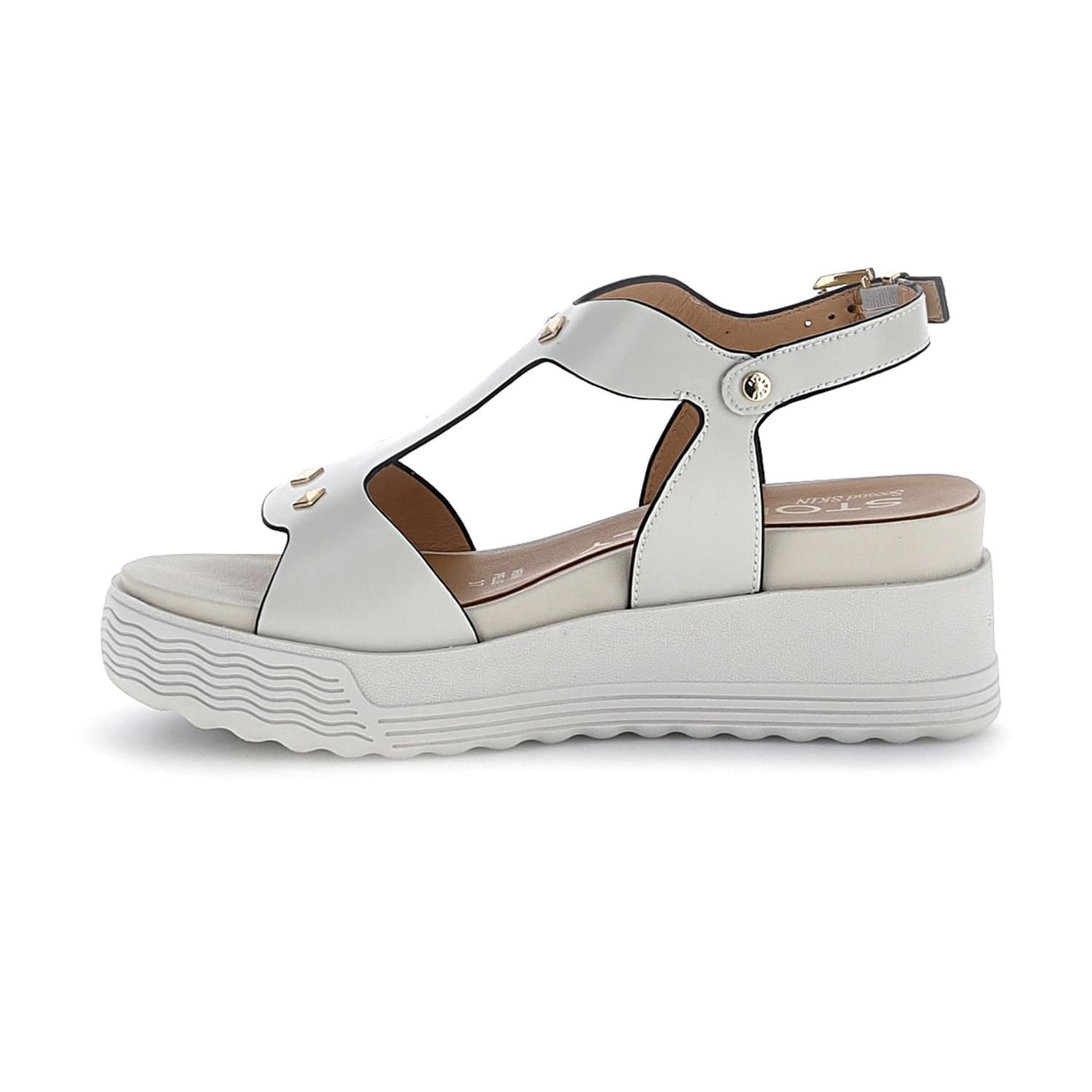 Stonefly sandali donna Parky 36 in pelle white 223717 - 3