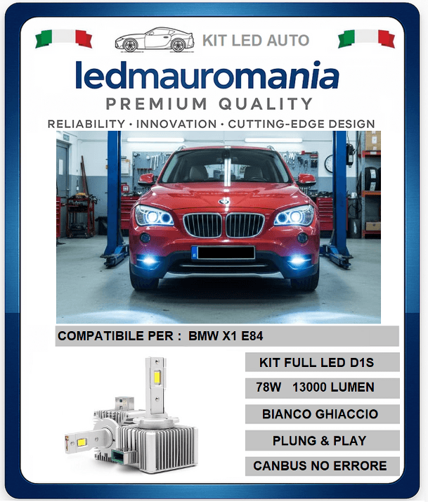 Upgrade Fari BMW X1 E84 Kit LED D1S 78W Anti-Errore CANBUS 6000K La Rivoluzione dalla Tecnologia Bi-Xenon - 3