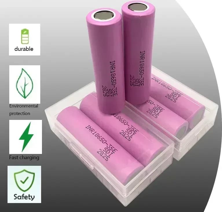 Lotto 2 Batterie Samsung 35E 3500MAH 18650 3.7V Testa Piatta (Flat Top) Pacco Batterie Svapo Torcia - 4