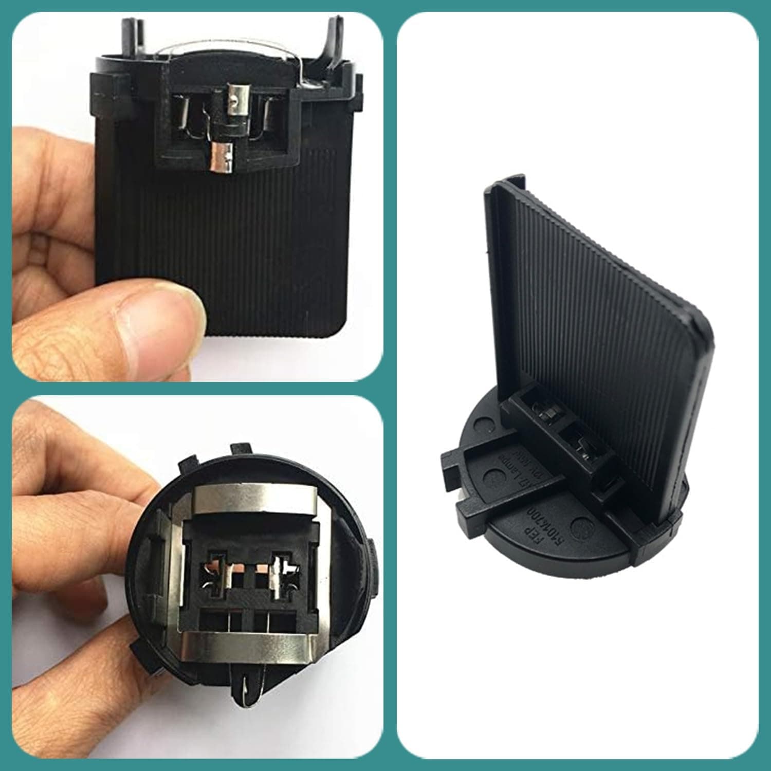 2 Adattatori Portalampada Originale H7 Faro VW Golf MK6 MK7 Passat Touran Jetta - 6