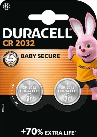 BATTERIA DURACELL BOTTONE 2PZ DL/CR2032 - 1