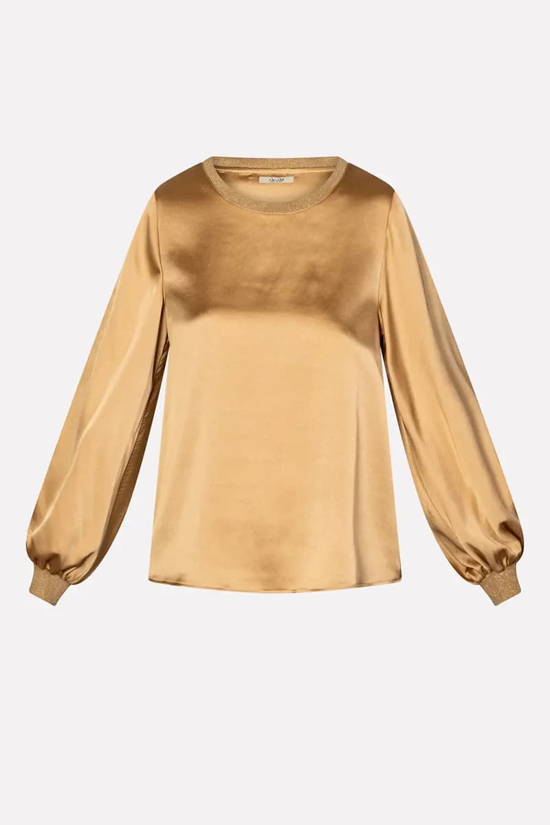 NO-NA' | Blusa scollo barca con lurex - 5