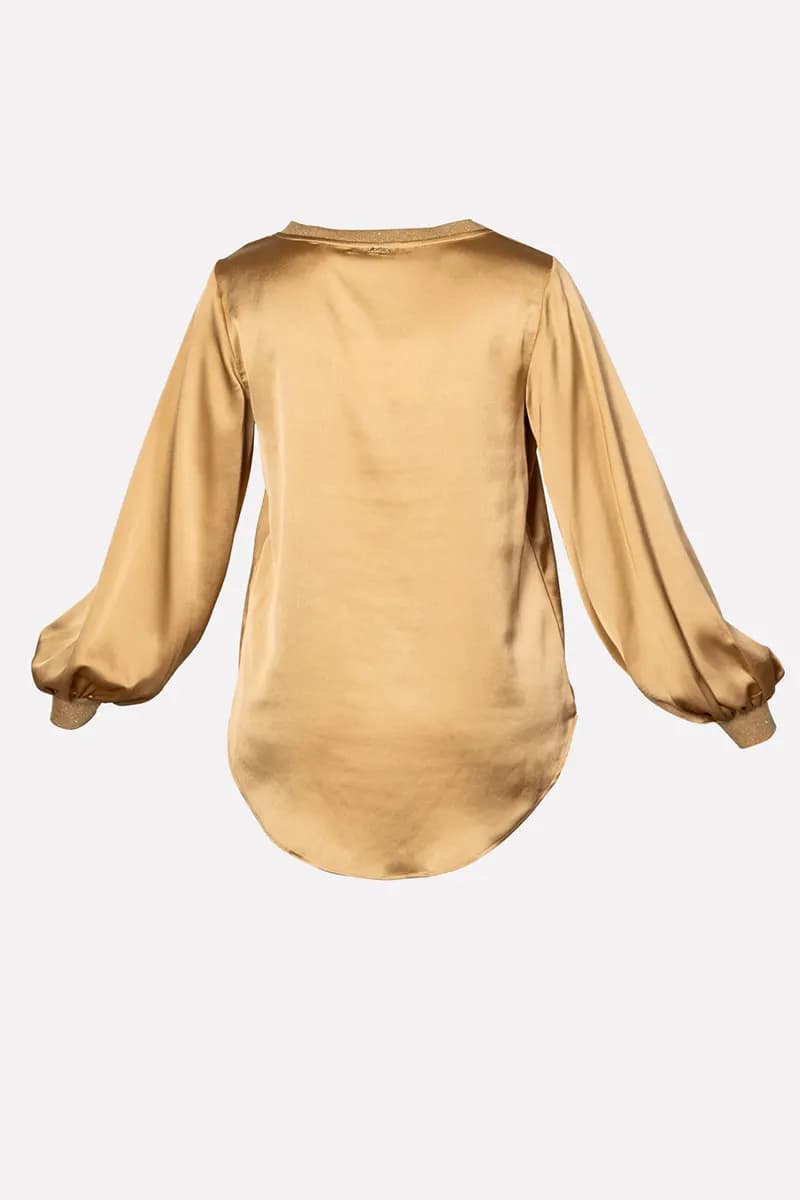 NO-NA' | Blusa scollo barca con lurex - 2
