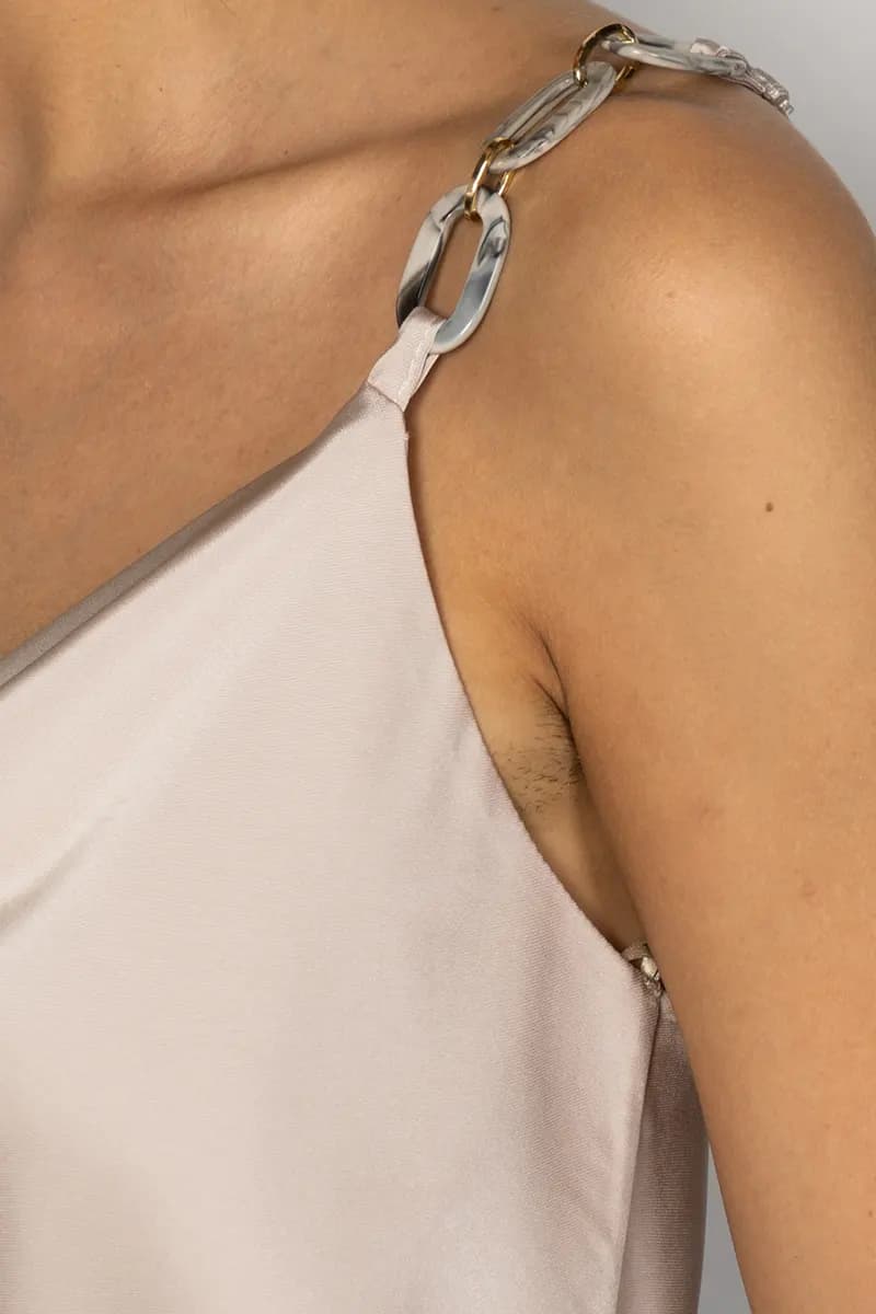 NO-NA' | Top collo gronda con catena spalline - 2