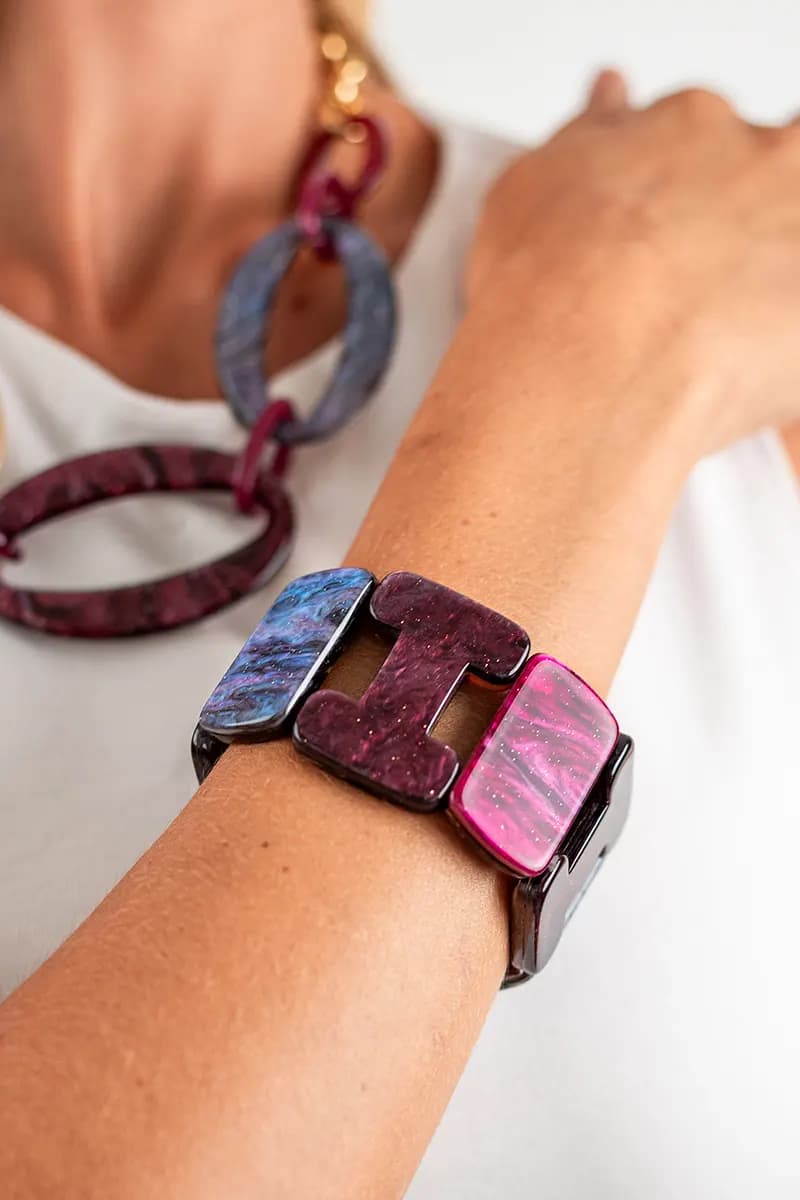 MYA ACCESSORIES | Bracciale elastico in acrilico