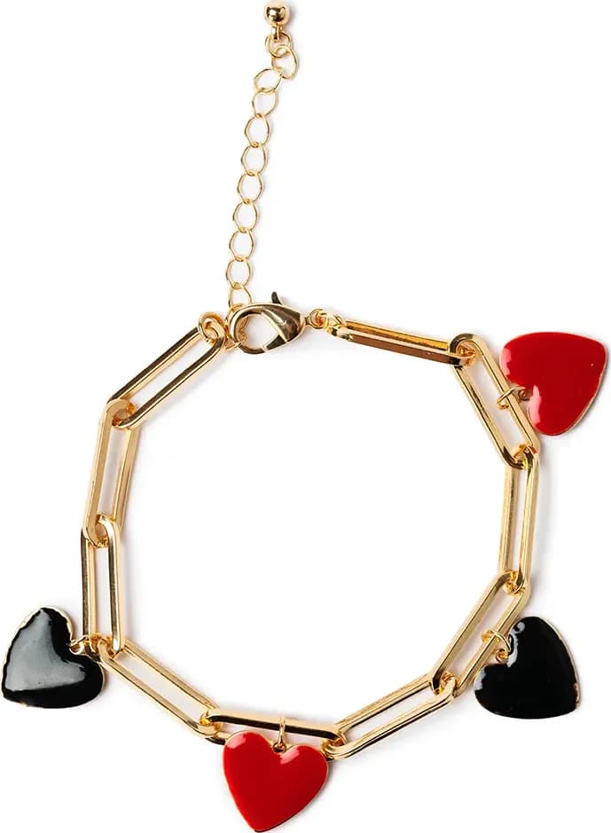 MYA ACCESSORIES | Bracciale charm cuori smaltati - 2