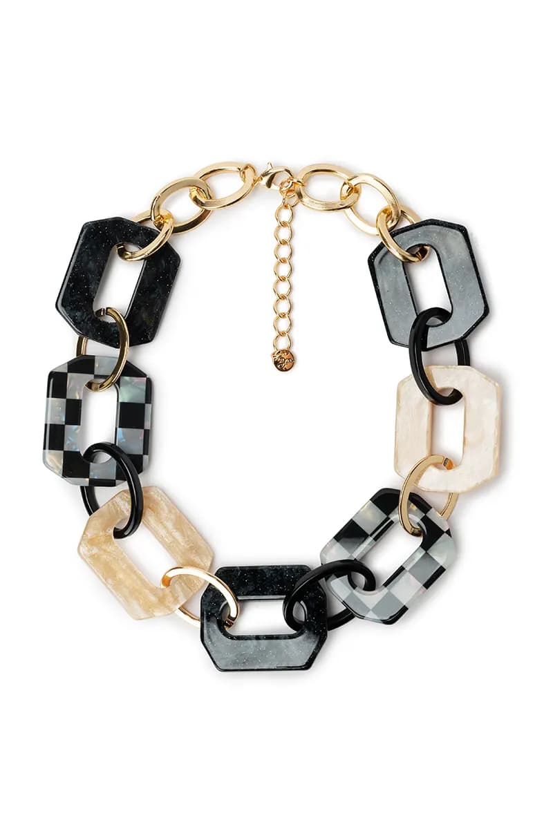 MYA ACCESSORIES | Collana corta in acrilico 3D - 2