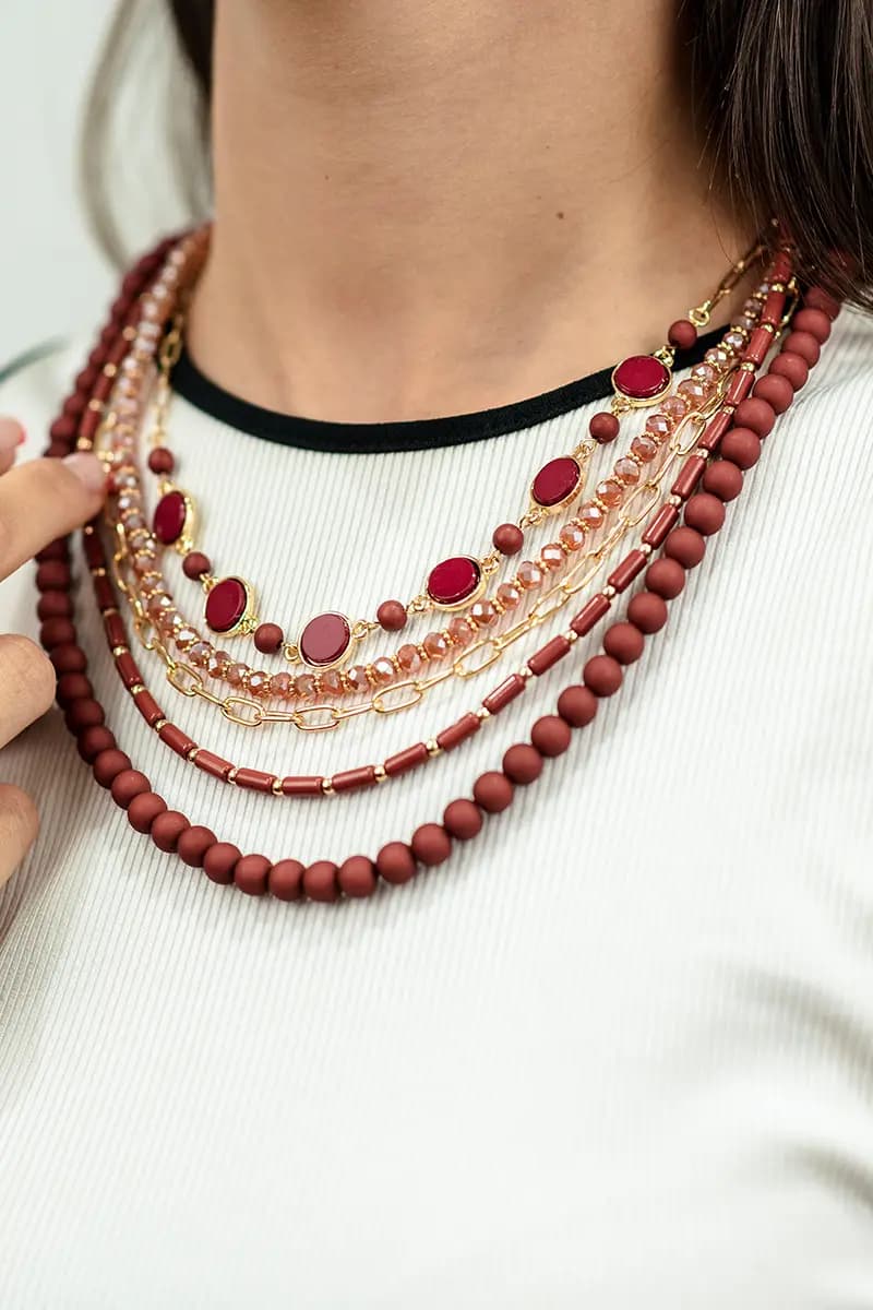 MYA ACCESSORIES | Collana multilinee in resina - 3