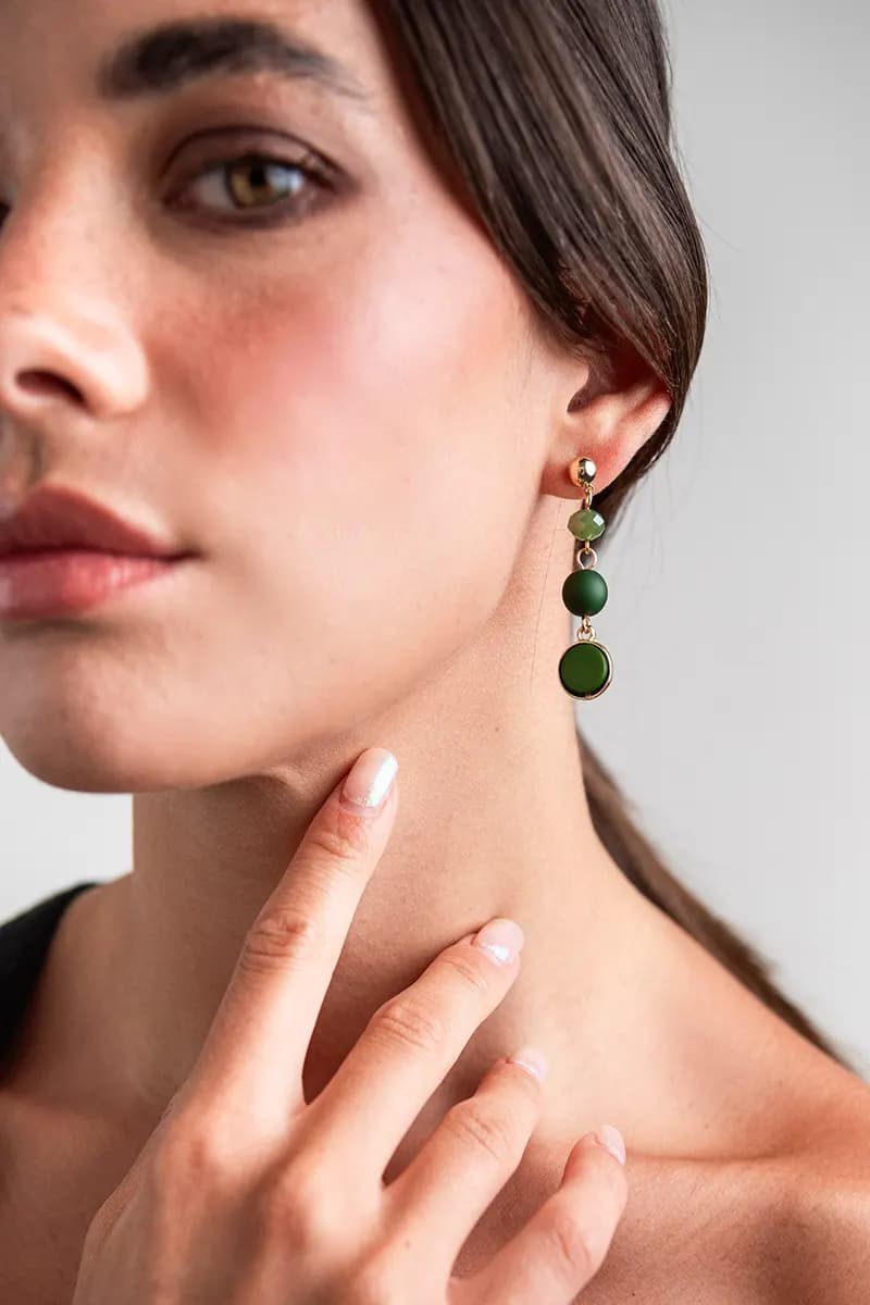 MYA ACCESSORIES | Orecchini pendenti pietre - 3