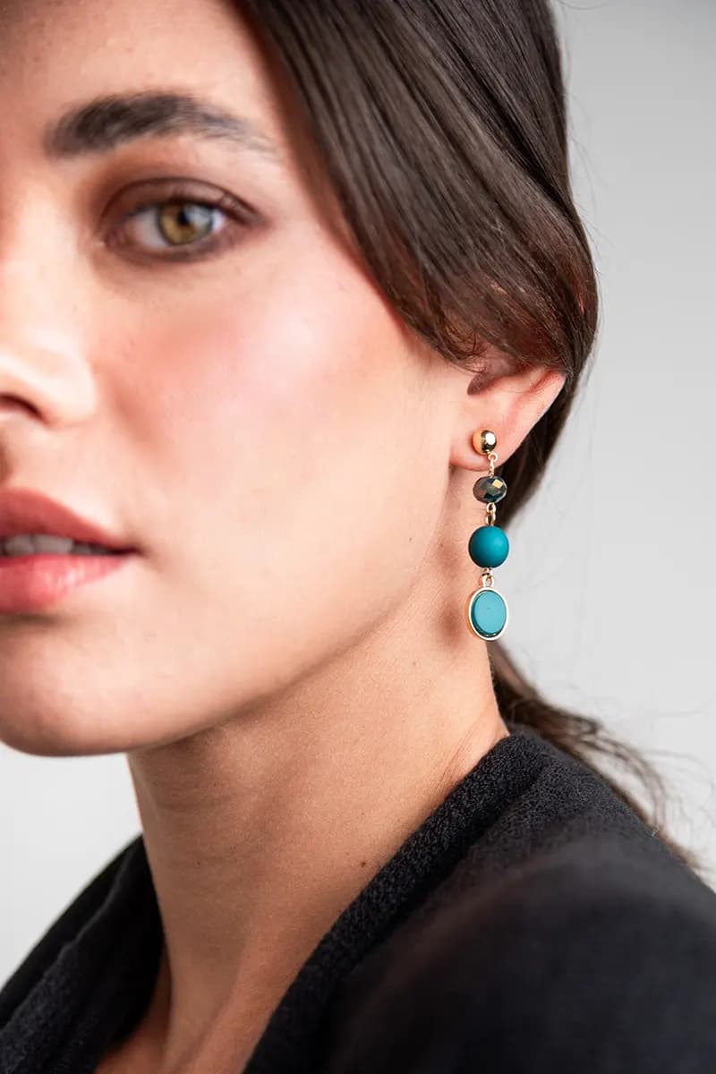 MYA ACCESSORIES | Orecchini pendenti pietre - 3