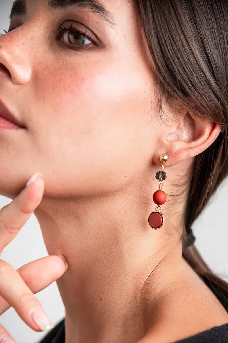 MYA ACCESSORIES | Orecchini pendenti pietre - 3