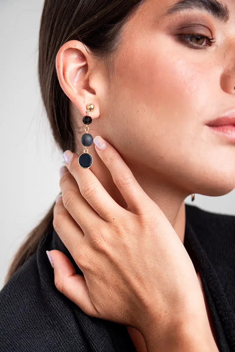 MYA ACCESSORIES | Orecchini pendenti pietre - 3
