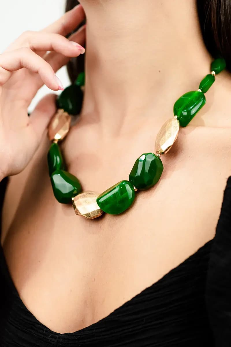 MYA ACCESSORIES | Collana con pietre in acrilico - 3