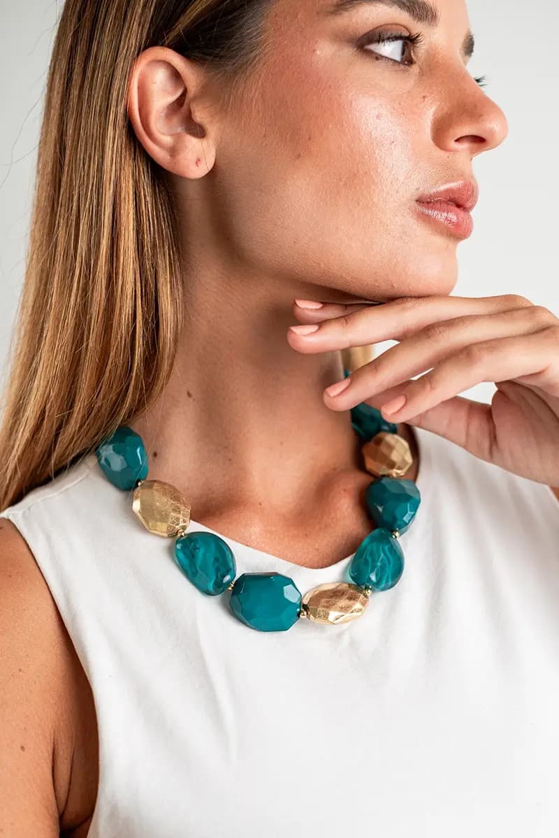 MYA ACCESSORIES | Collana con pietre in acrilico - 3