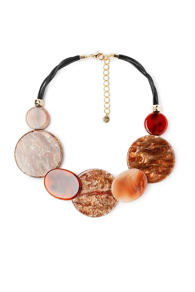 MYA ACCESSORIES | Collana corda inserti acrilico - 2
