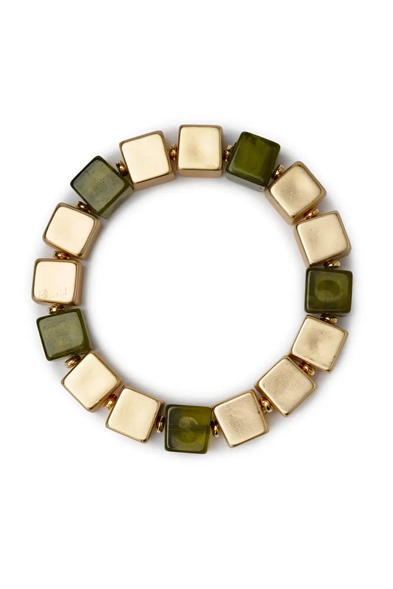 MYA ACCESSORIES | Bracciale elastico dadi verdi - 2