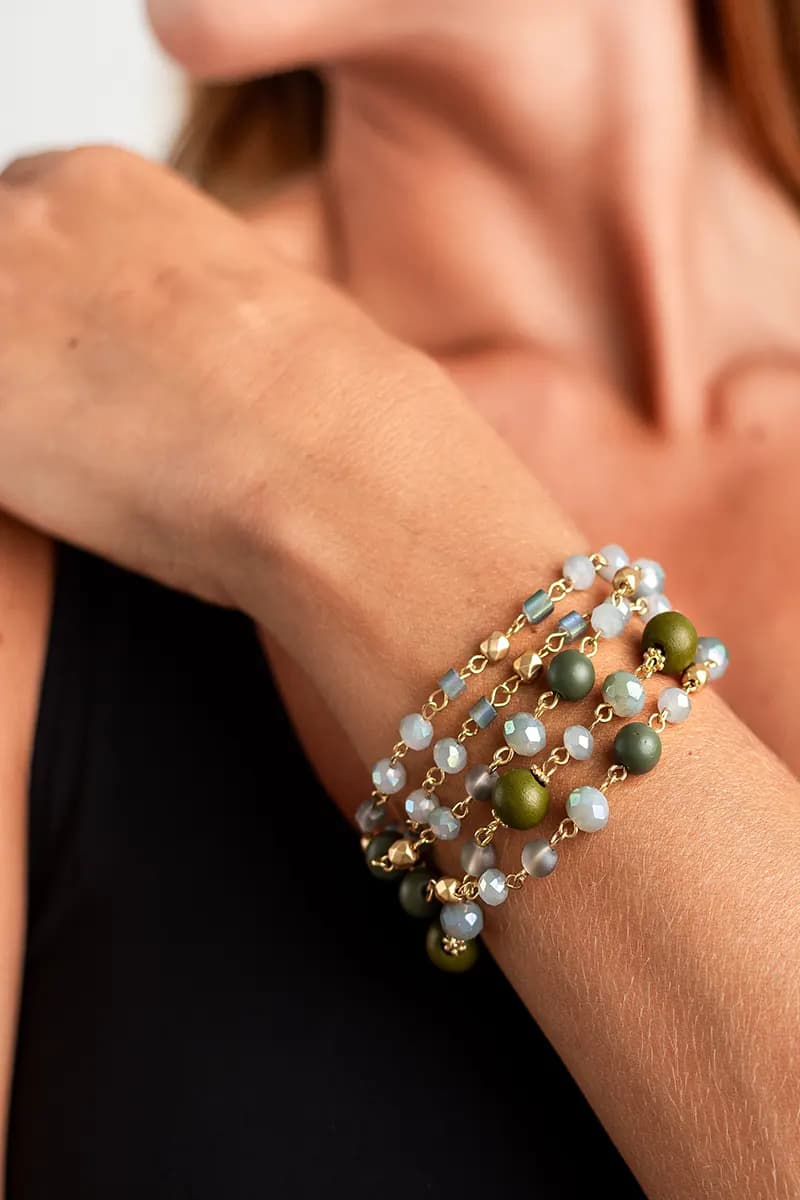 MYA ACCESSORIES | Bracciale a 5 fili con pietre - 3